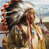 American Indian Man paint by numbers