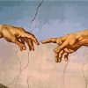 The Creation of Adam By Michelangelo Paint by numbers