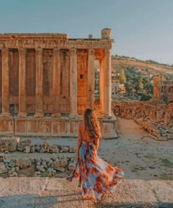 Baalbek Roman Ruins Paint by numbers