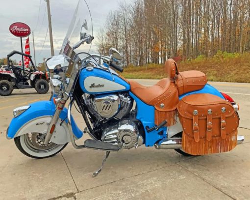 Blue Indian Chief Paint by numbers