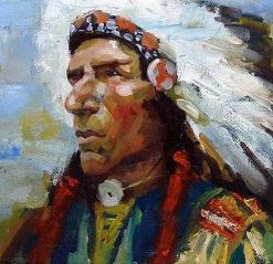 American Indian Chief paint by numbers