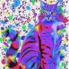 Colorful Cat Art Paint by numbers