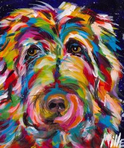 Colorful Airedale Terrier Paint by numbers