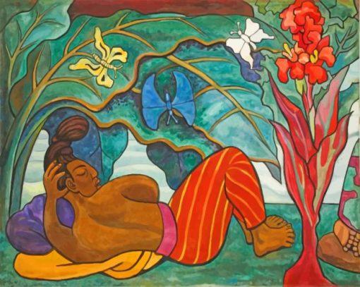 Diego Rivera Juchitan River Rio Juchitan Piant by numbers