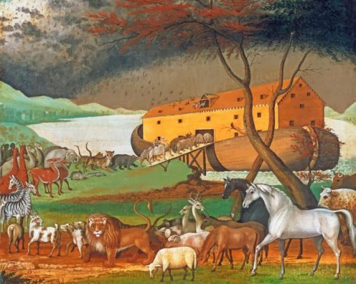 Edward Hicks American Noah Ark Paint by numbers