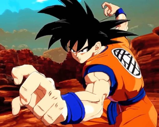 Goku Dragon Ball Piant by numbers