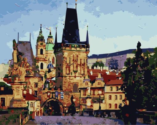 Arch bridge In Prague Paint by numbers