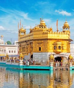 Harmandir Sahib Amristar India Punjab Golden Temple Piant by numbers