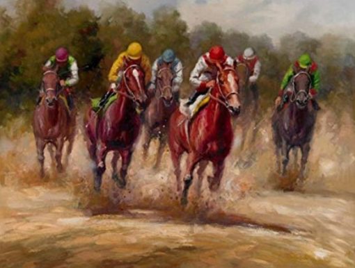 Horse Racing Paint by numbers