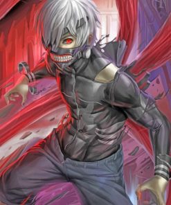 Ken Kaneki paint by numbers