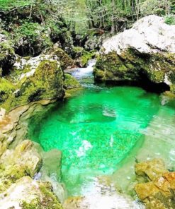 Lake Bohinj Slovenia Paint by numbers