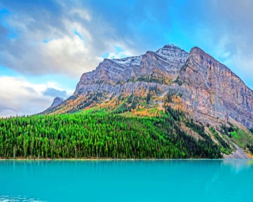 Lake Louise in Alberta Piant by numbers