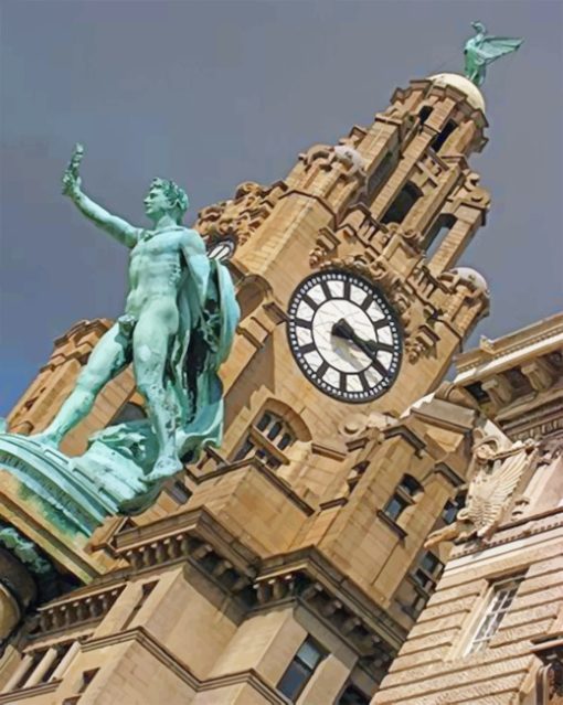 Liverpool Royal Liver Building Paint by numbers