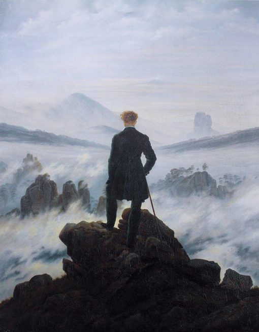 Wanderer above the Sea of Fog Paint by numbers