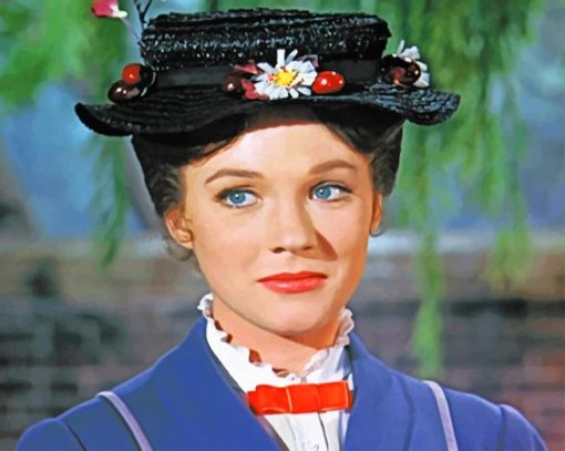 Mary Poppins Julie Andrews Paint by numbers