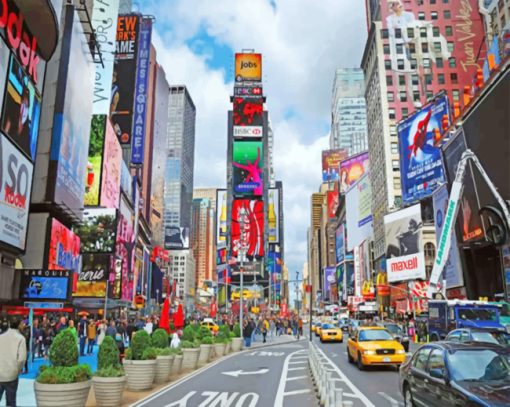 NY Times Square paint by number