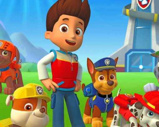 Paw Patrol Paint by numbers