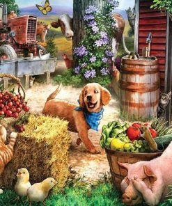 Farm Animals Paint by numbers