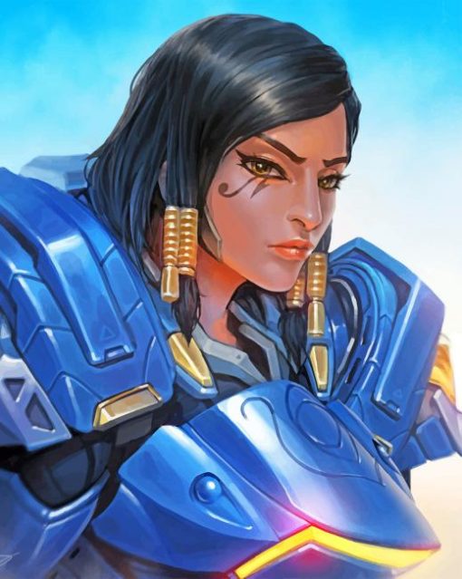 Pharah Overwatch Paint by numbers