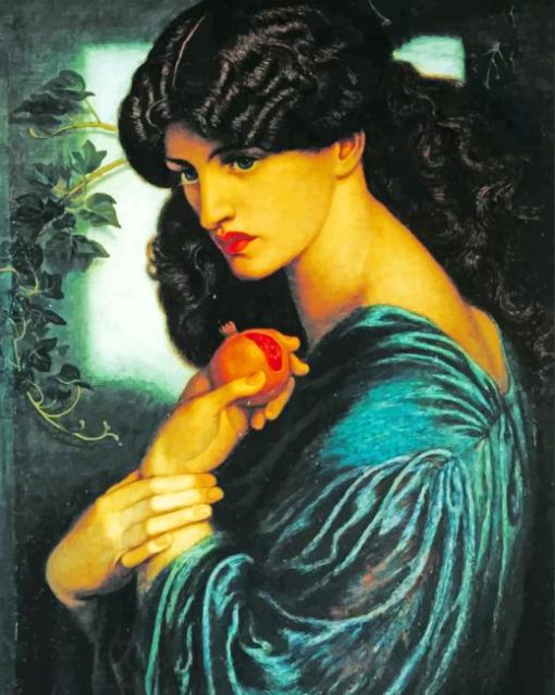 Proserpine Pre raphaelite Piant by numbers