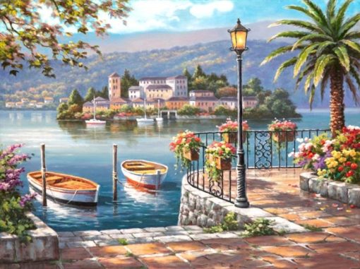 Secilia Mediterranean Landscape Paint by numbers