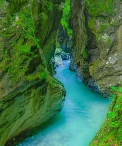 Slovenia Tolmin Gorges paint by numbers