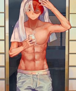 Todoroki Mirror Selfie Paint by numbers