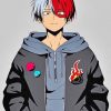 Todoroki My Hero Academia Paint by numbers