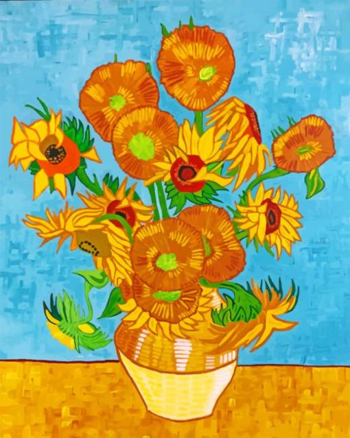 Vincent Van Gogh Sunflowers Paint by numbers