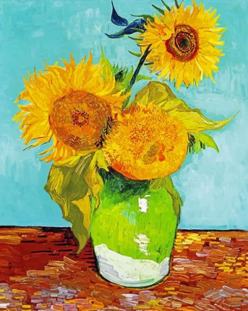 Vincent Van Gogh Three Sunflowers Paint by numbers