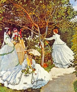 Women In The Garden Monet Paint by numbers