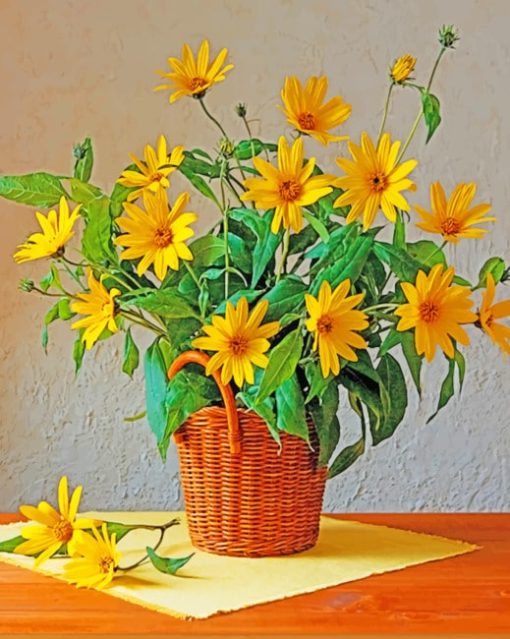 Yellow African Daisies Paint by numbers