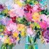 Abstract Colorful Flowers Paint by numbers