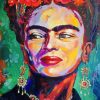 Abstract Frida Kahlo paint by numbers