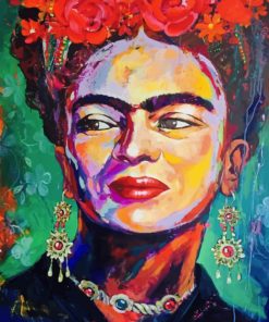 Abstract Frida Kahlo paint by numbers