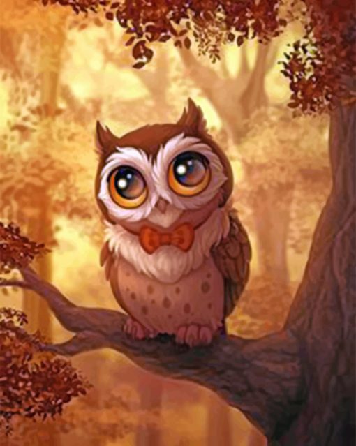 Adorable Owl Paint by numbers