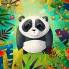 Adorable Panda Paint by numbers