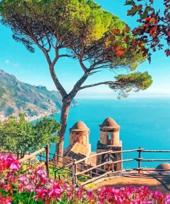 Aesthetic Amalfi Coast paint by numbers