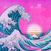 Aesthetic Great Wave Off Kanagawa paint by numbers