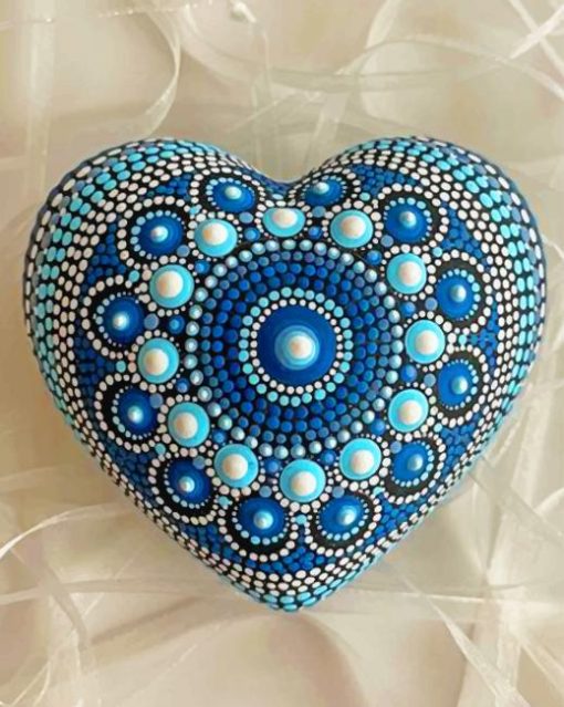 Aesthetic Mandala Heart Paint by numbers