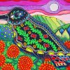 Aesthetic Mexican Folk Art Bird Paint by numbers