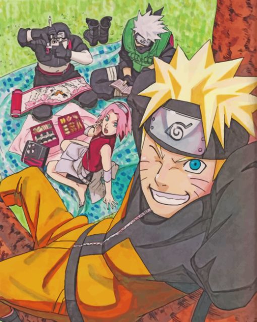 Aesthetic Naruto paint by numbers