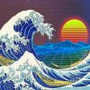 Aesthetic Great Wave Paint by numbers