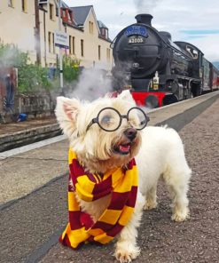 Aesthetic Westie Potter paint by numbers