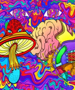 Aesthetic Psychedelic Art paint by numbers