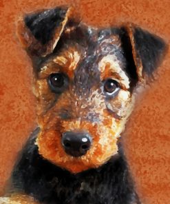 Airedale Terrier Puppy paint by numbers