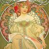 Aesthetic Queen By Alphonse Mucha Paint by numbers