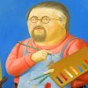 Botero Self Portrait Paint by numbers