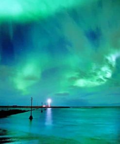 Aurora Borealis Sky Paint by numbers