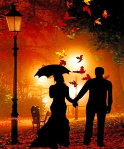 Autumn Couple paint by numbers